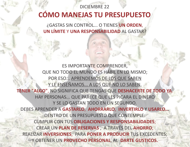 ¿Cómo manejas tu presupuesto?